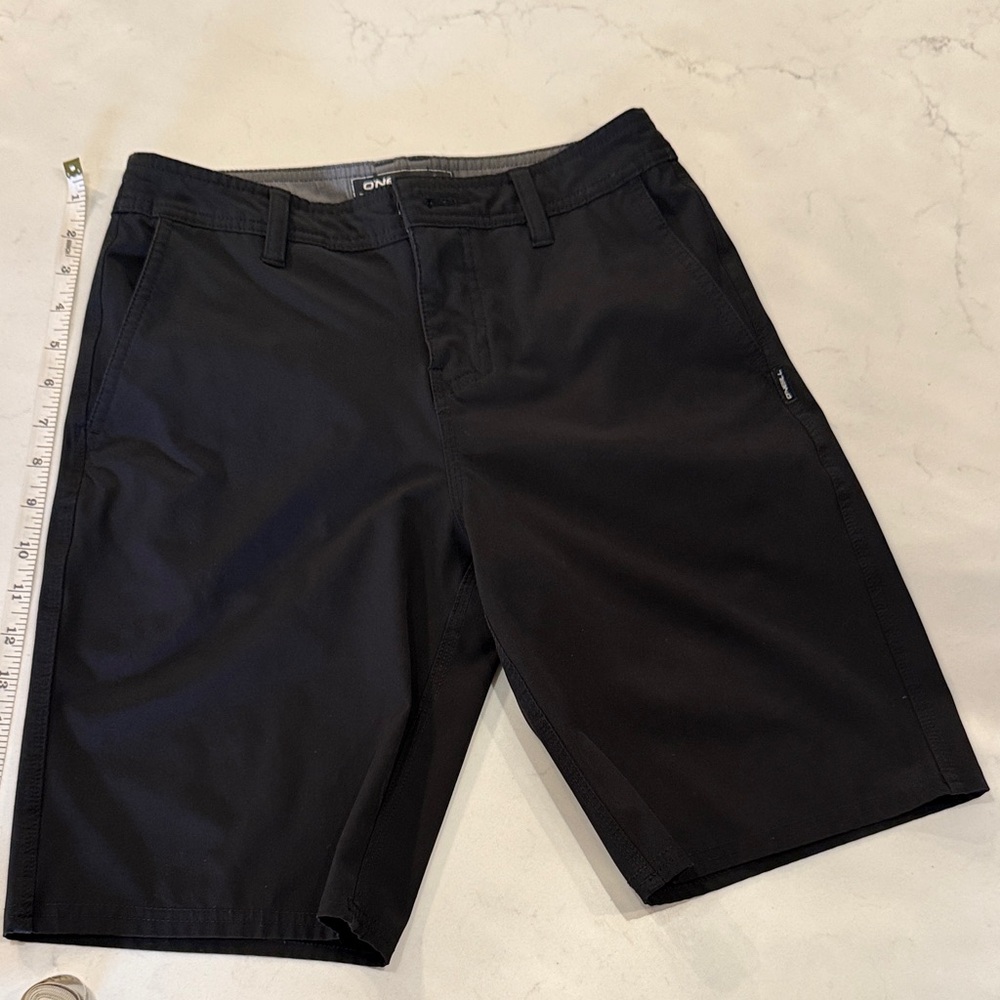 O'Neill Men's Black Flat Front Shorts